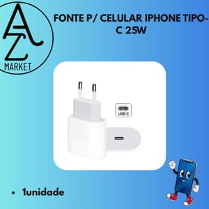 FONTE P/ CELULAR IPHONE TIPO-C 25W