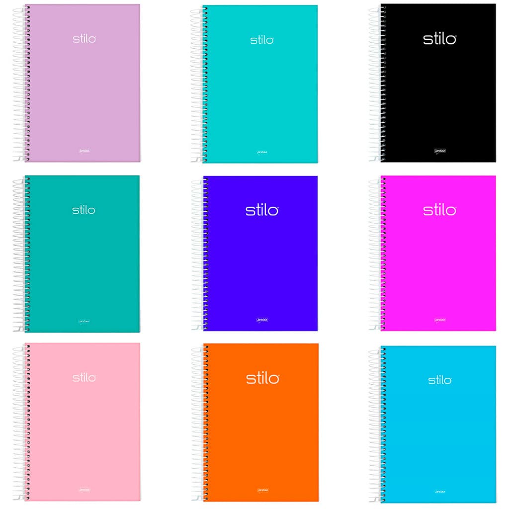 CADERNO UNIVERSITÁRIO ESPIRAL CAPA DURA 1 MATÉRIA 80 FOLHAS STILO JANDAIA