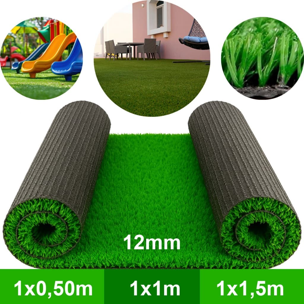 Grama Sintetica Soft Grass Largura 1m Jardim Decoração Premium Escolha 1x0,50m - 1x1m x -1x1,50m