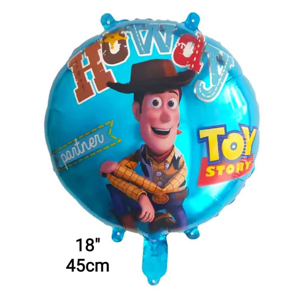 10pcs  Balão metalizado Toy Story  para decoração de aniversário e festa