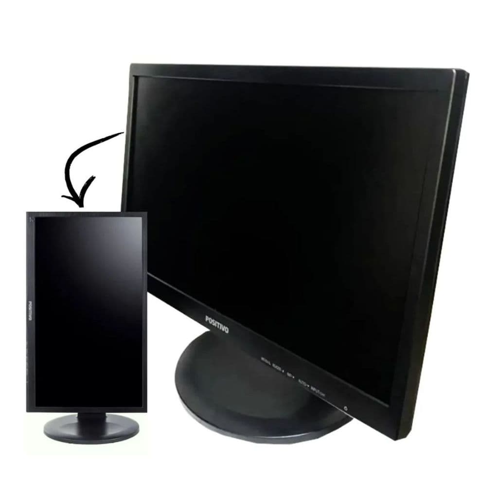 Monitor Positivo 22 Polegadas HDMI VGA Vertical/Horizontal | 22MP55PQ-22MP55VQ