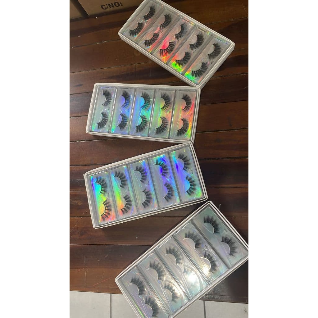Cartela de Cílios postiços 3d Com 10 Unidades