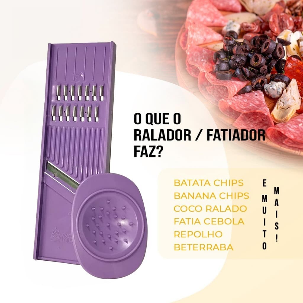 Cortador Fatiador Ralador Legumes Fatia Legumes Rala Queijos Keita
