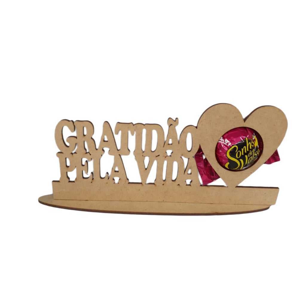 Kit 50 Porta Bombom Lembrancinha Mdf Gratidao Pela Vida Eventos Festa Casamento Encontro De Casais