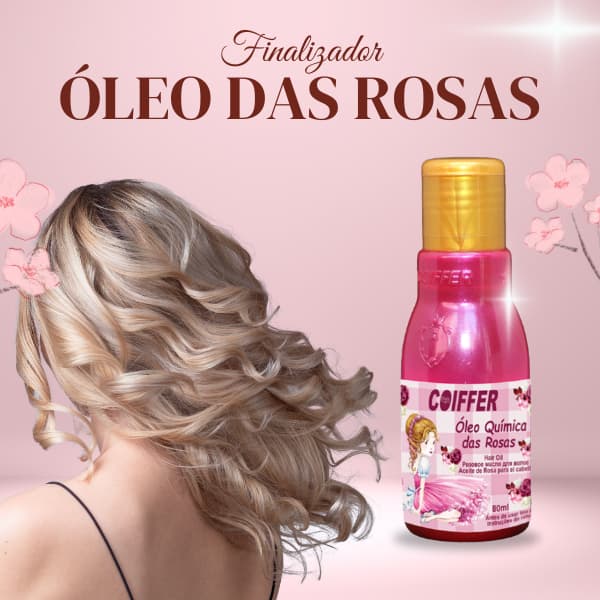 Óleo Química das Rosas Coiffer 80ml Finalizador Reparador
