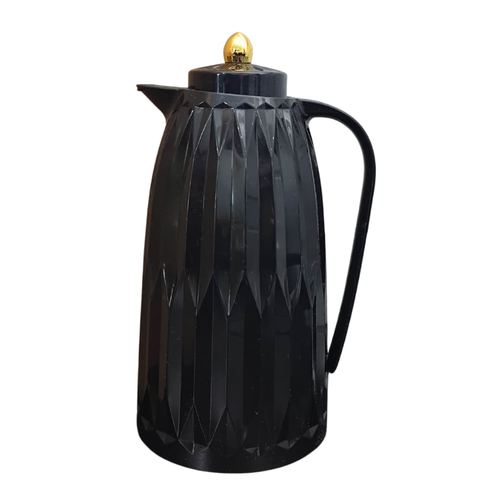 Jarra Garrafa Térmica 1 Litro Luxo Café Água Quente Fria Ampola De Vidro Detalhada Chique