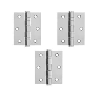 Kit 3-12 Dobradiças De Aço Inoxidável N-304 Reforçadas com Parafusos Porta Madeira VENTO