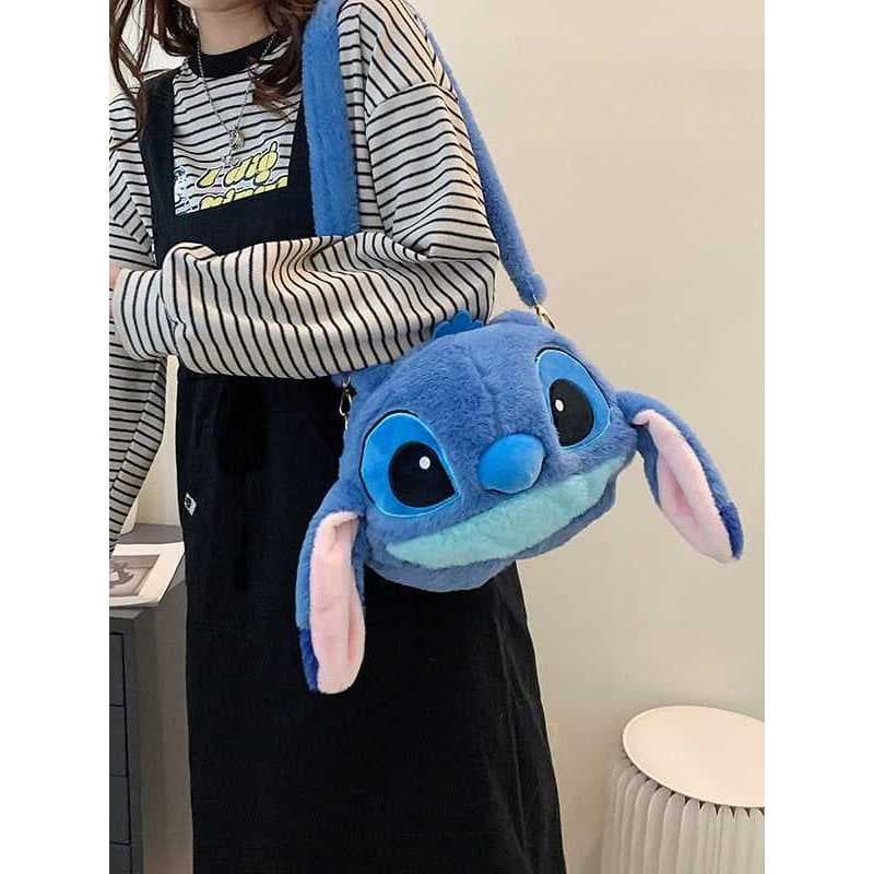 Bolsa Stitch Grande Para Mulheres Ursinho Saco Crossbody Feminina grande/ Estudantes Mochila