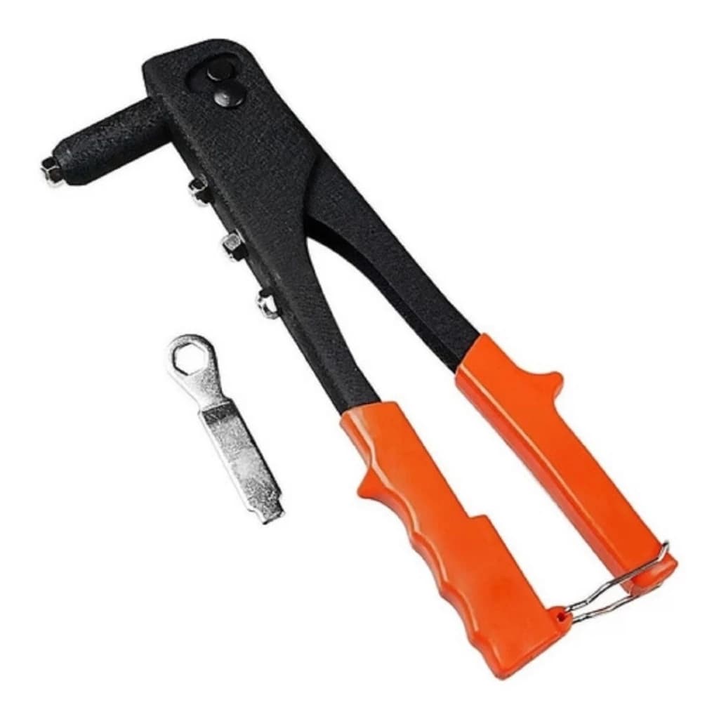 Alicate Rebitador Manual 9,5" Ferramenta Profissional Com 4 Pontas E Chave Bestfer