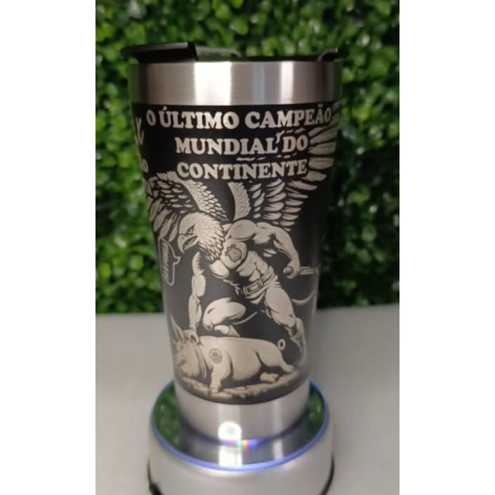 Copo Térmico Personalizado a Laser 360° Tema Corinthians Premium