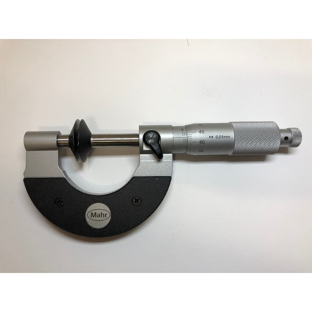 Micrometro Com Disco Para Medição Engrenagem Mahr 0-25mm