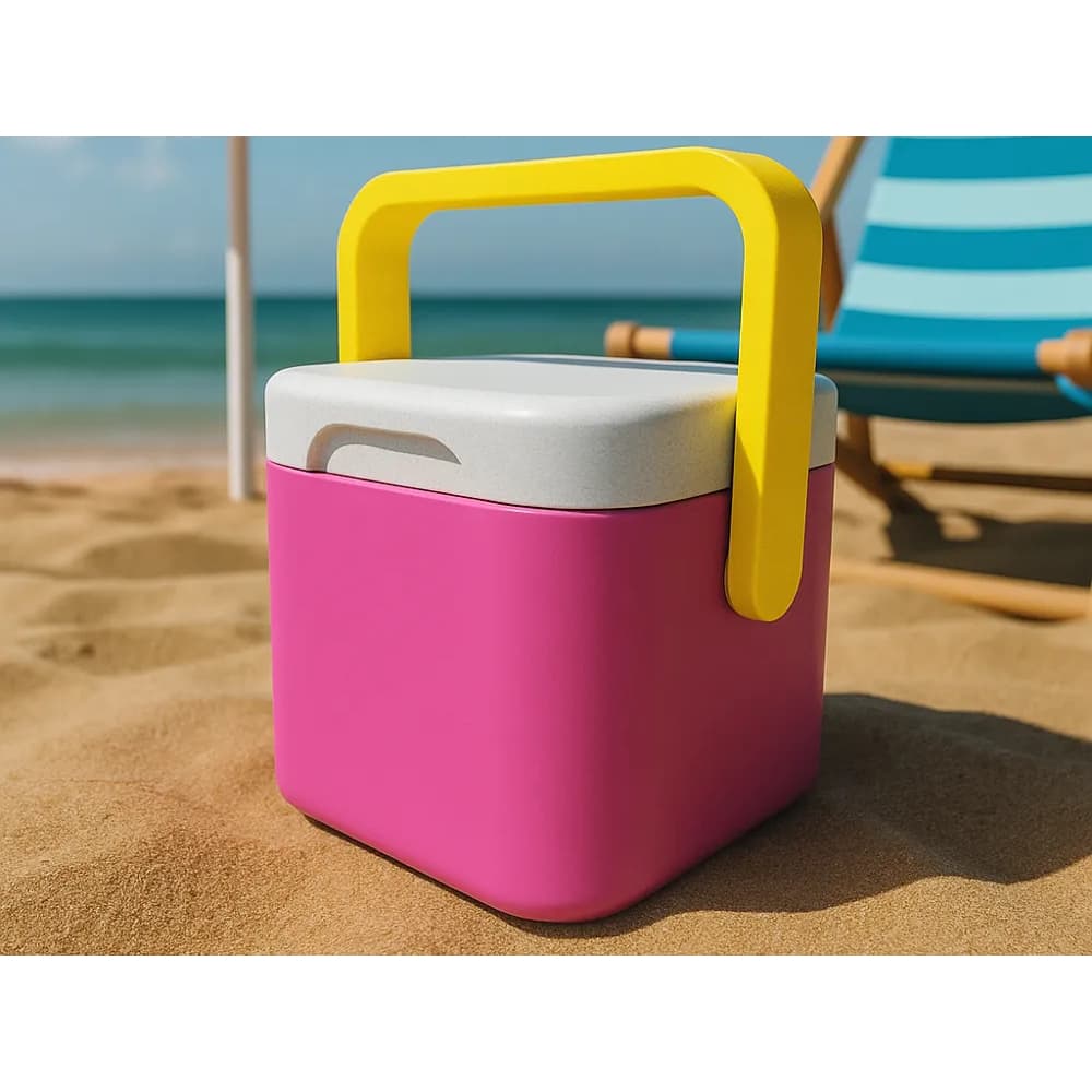 Mini Cooler Térmico 4 Latas – Personalizável | Portátil para Praia, Viagem e Presentes