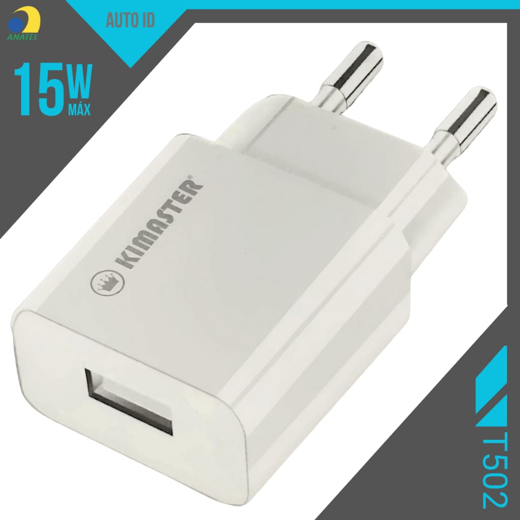 Carregador Turbo Universal USB 15w Auto ID