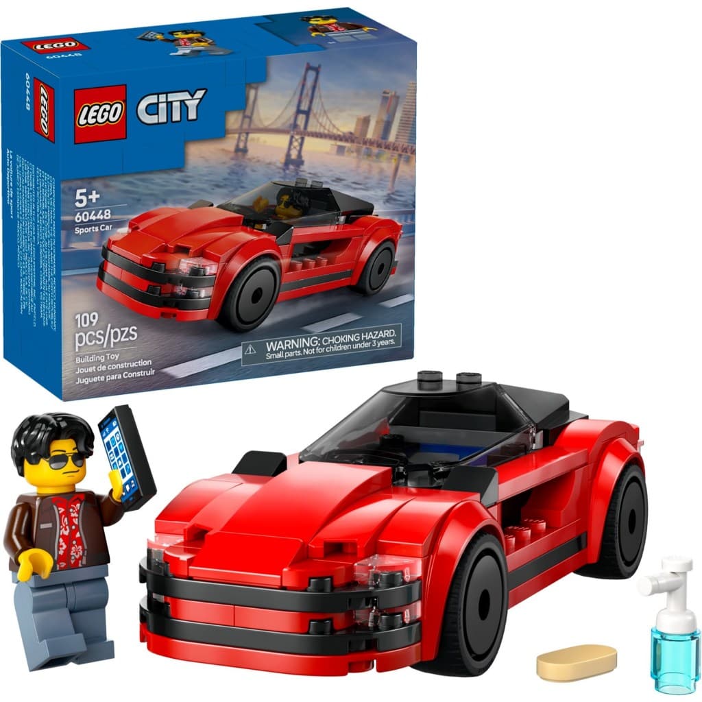 Lego 60448 - Carro Esportivo Vermelho - Lego City