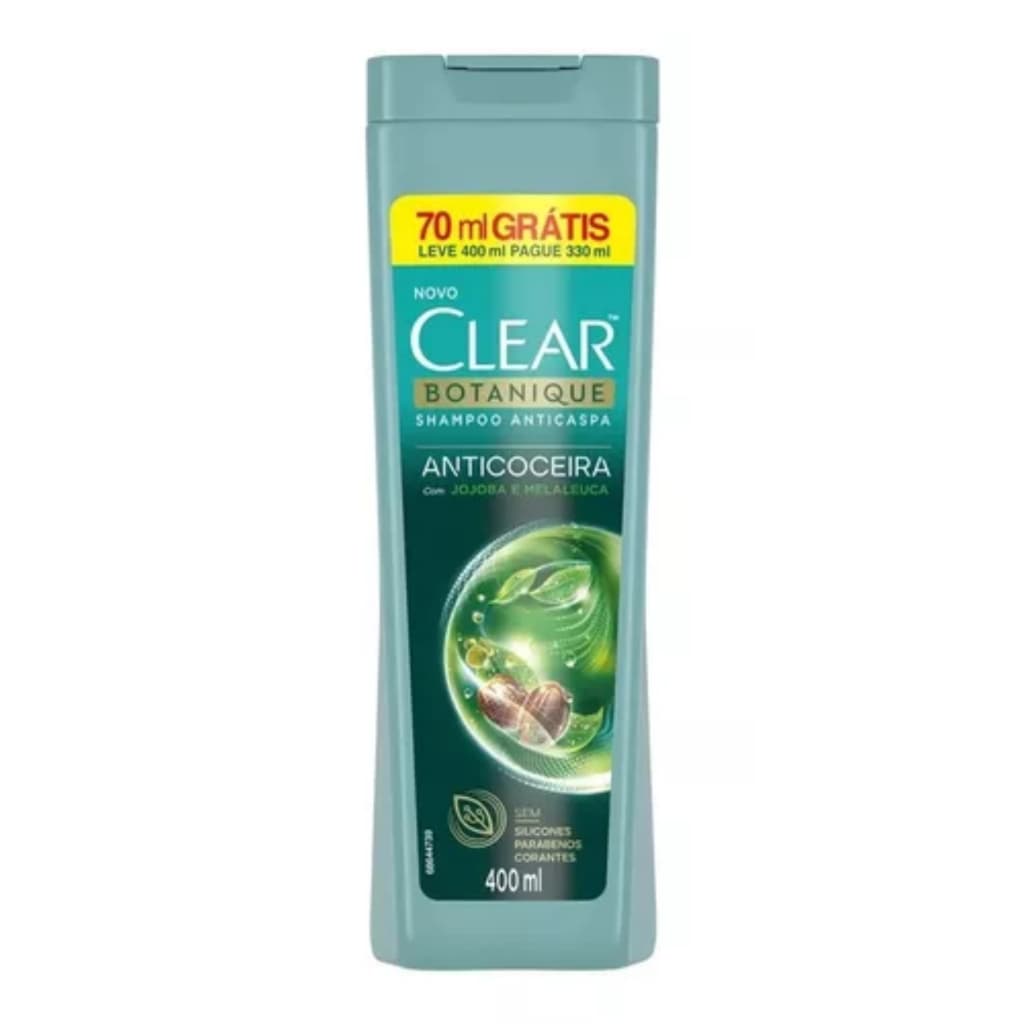 Shampoo Clear Botanique Anticoceira Jojoba E Melaleuca 400ml