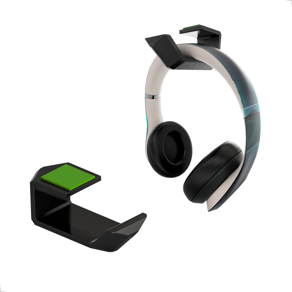 Suporte Gancho Fone Headset Headphone De Mesa Setup Trabalho