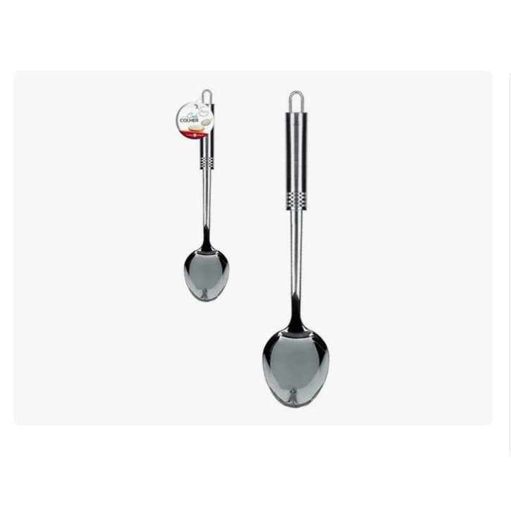 Colher Para Servir Arroz Em Aço Inox Com Cabo Tubular Cook