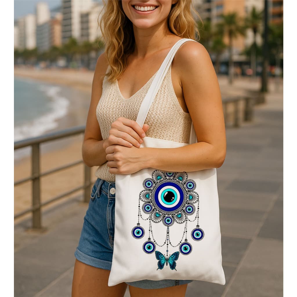 bolsa sacola ecobag PRAIA, sacolinha praiana estampada, simples básica casual basiquinha