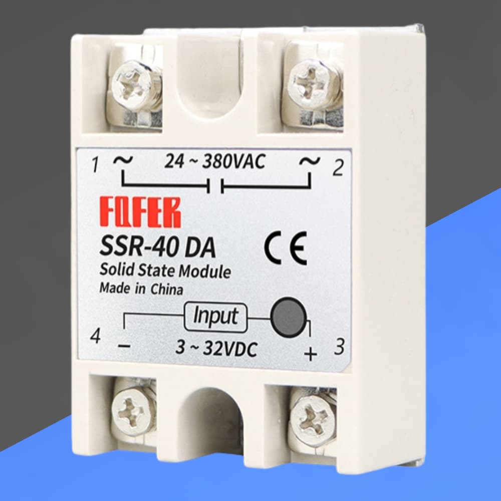 Relé De Estado Sólido 40A 60A 80A 100A Fotek Original Entrada Dc Carga AC