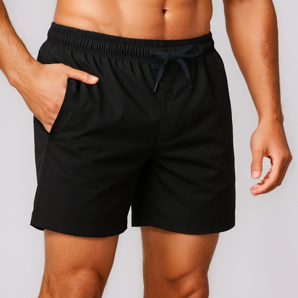Short Masculino Tactel com Bolsos Laterais Bermuda Secagem Rápida e Conforto para o Dia a Dia Treino Academia