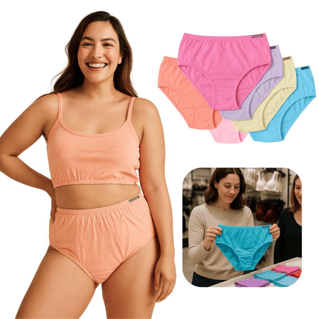 Kit 4 Calçolas Cós Alto Senhora Algodão
