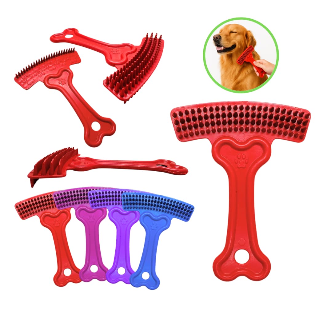 Escova pelos cachorro gato pet rasqueadeira massageadora desembaraçadora pentear