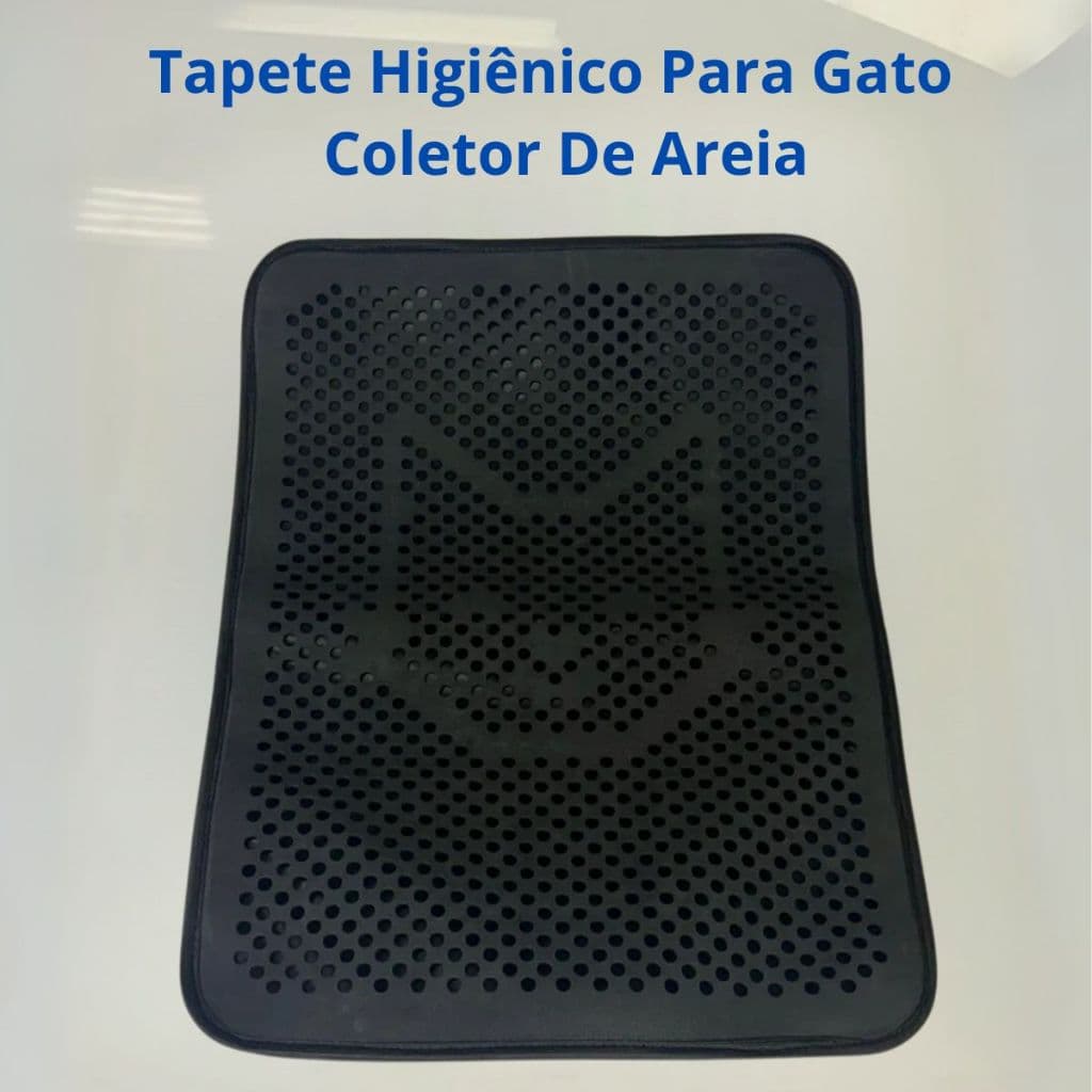 Tapete Higiênico Para Gato Coletor De Areia Pet Anti Sujeira Lavável Resistente Premium