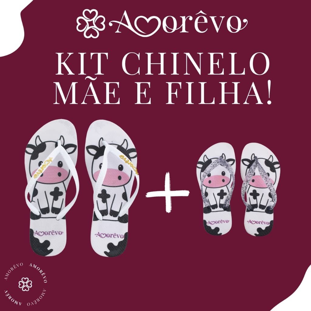 Kit Tal Mãe Tal Filha Amorêvo Macio Confortável 25 ao 42