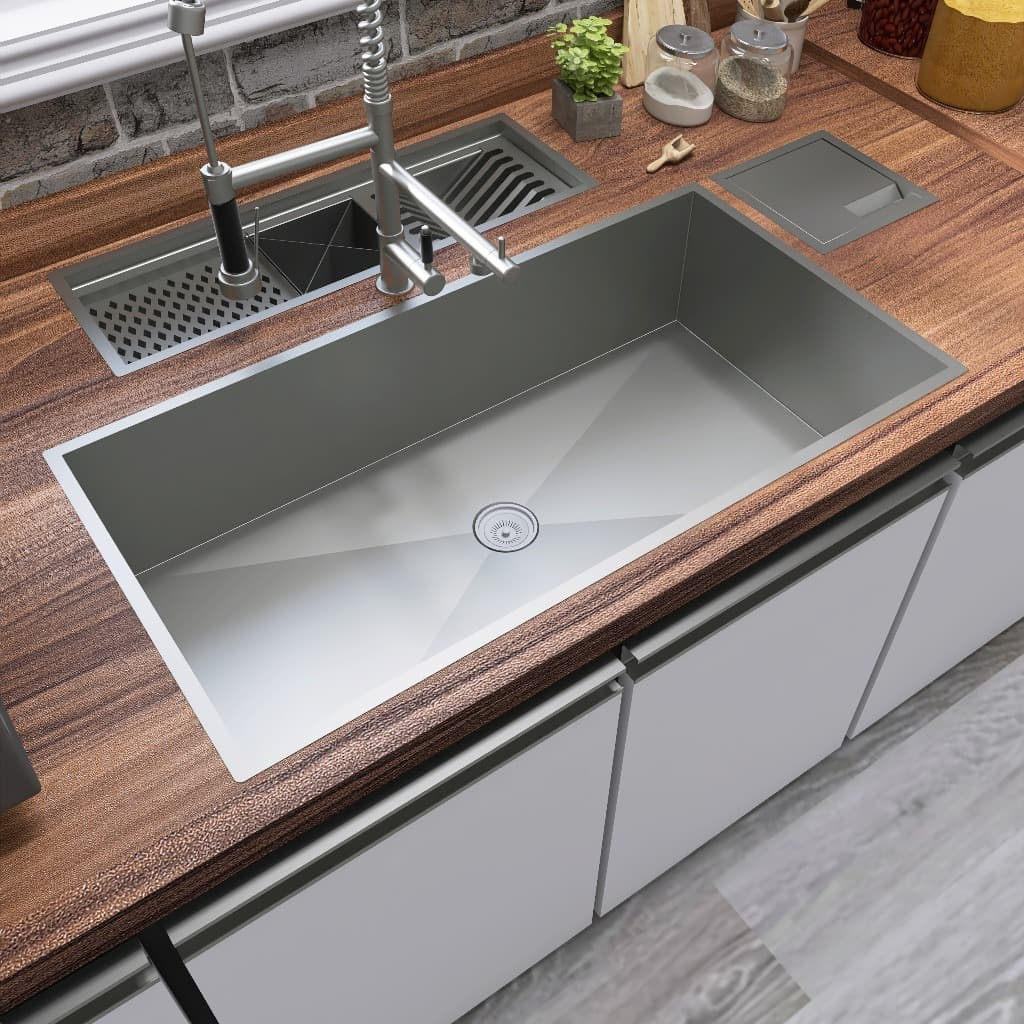 Cuba Retangular para Pia Inox Gourmet 80x40 com Visual Moderno
