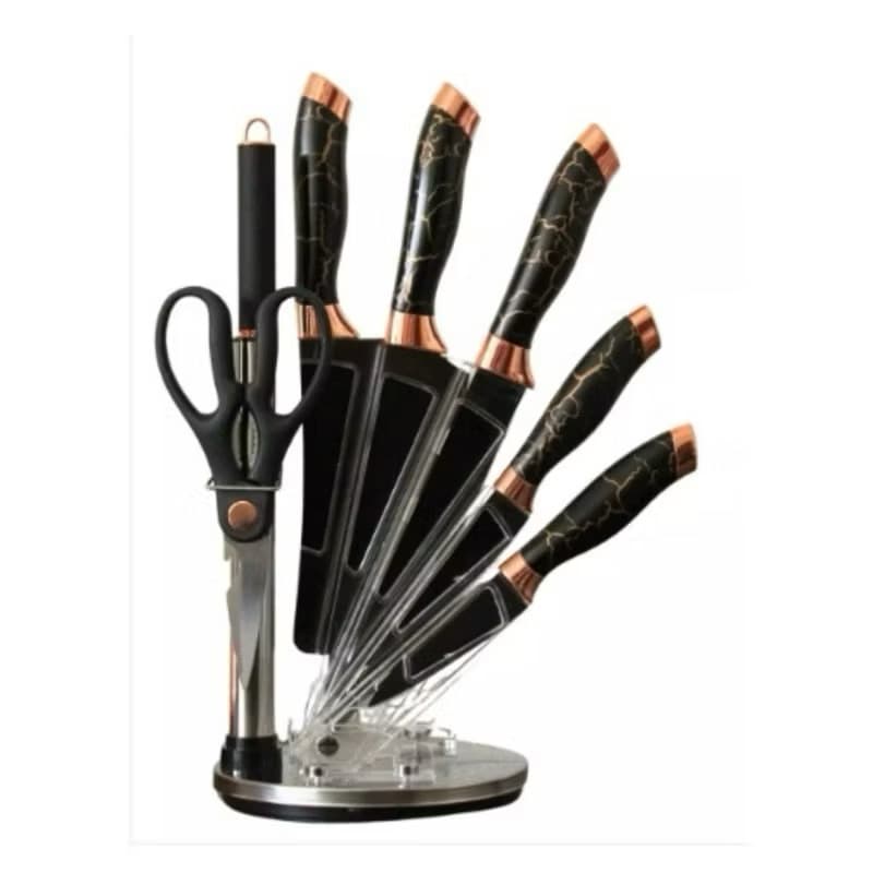 Kit Faqueiro Churrasco Inox 9 Peças