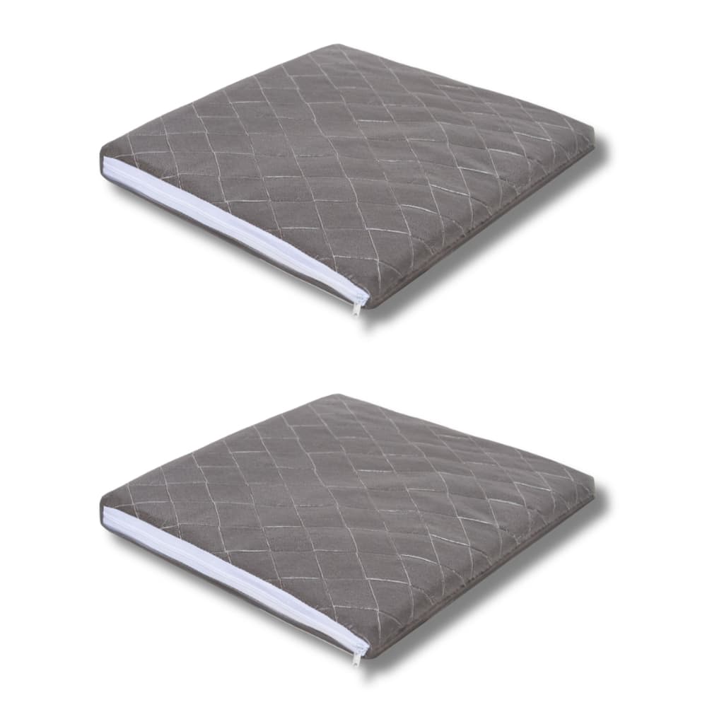 Kit 2 Futton Espuma Para Cadeira Assento de Couro com Zíper Densidade D18 45x45cm