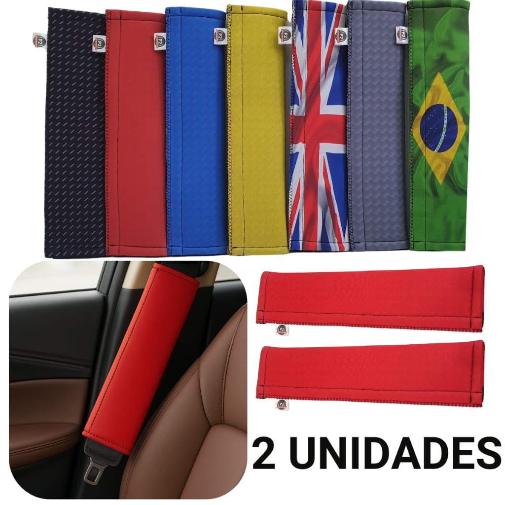 Protetor Cinto de Segurança 2 unidades Adulto E Infantil Em Neoprene para carro capa