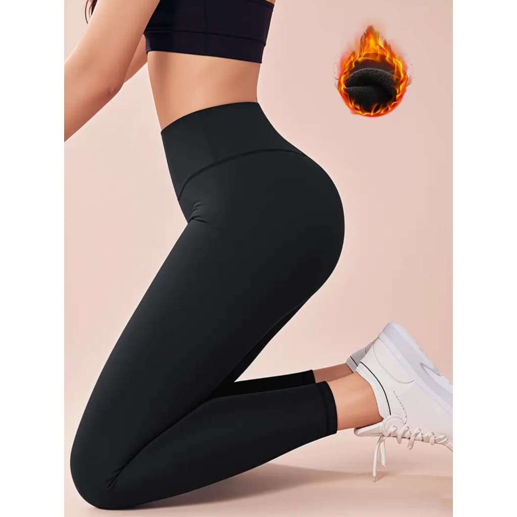 Calça Feminina Meia Calça Flanelada Térmica Inverno Dias Frios Peluciada Cós Reforçado Elastico Elasticidade
