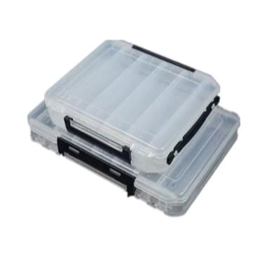 Estojo Organizador Duplo 10 e 14 Divisórias P/ Iscas Artificiais - Deyu