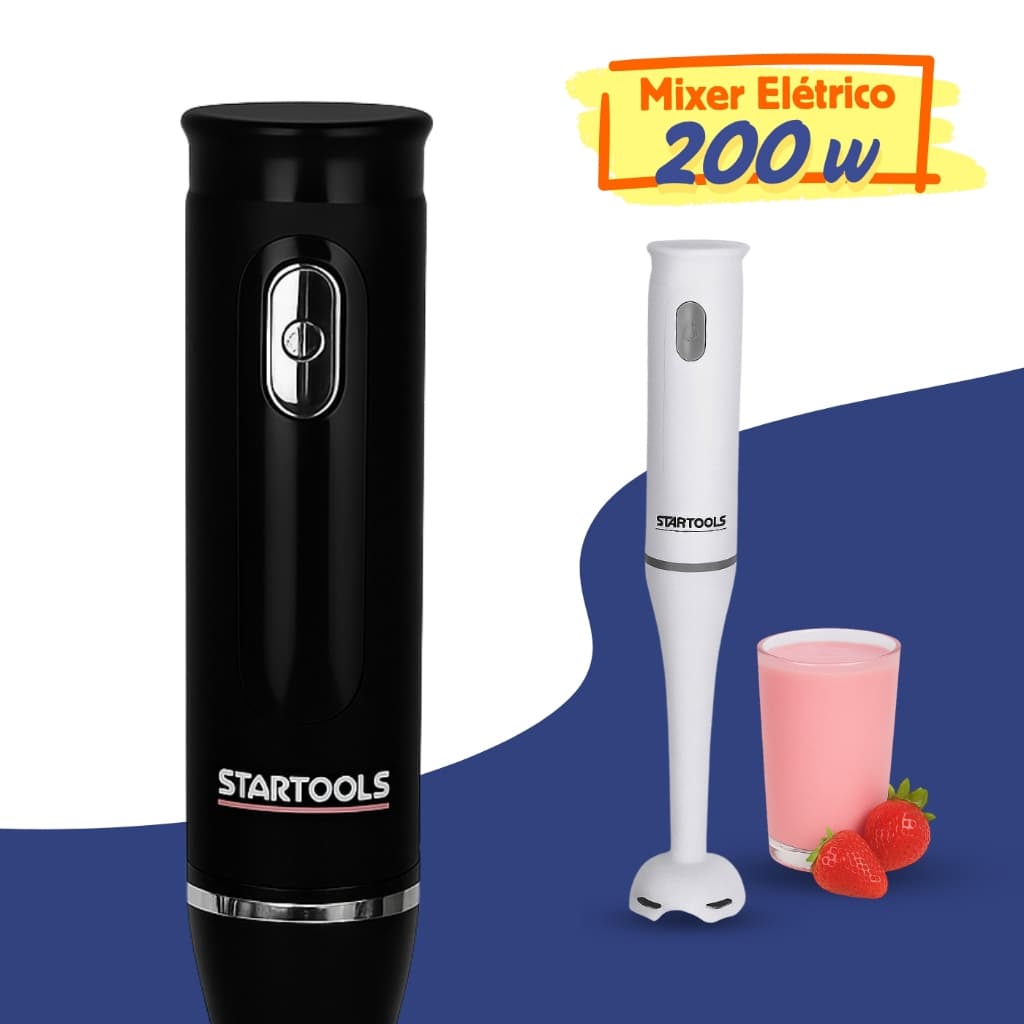 Batedor Misturador Mixer Profissional Elétrico para Bebidas Leite Café 127v