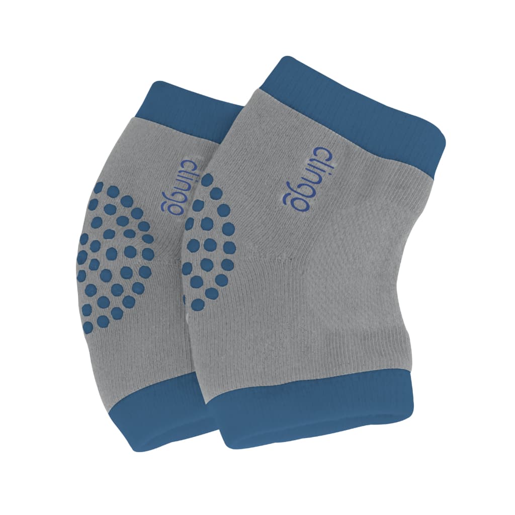 JOELHEIRA PARA BEBÊ ENGATINHAR ANTIDERRAPANTE AZUL/CINZA CLINGO
