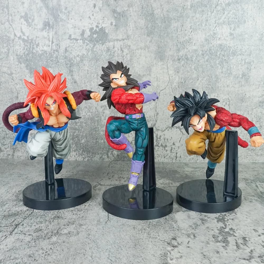 Action Figures Goku, Vegeta e Gogeta SSJ4 17-20cm Dragonball Z dragon ball gt heroes super af sparking zero