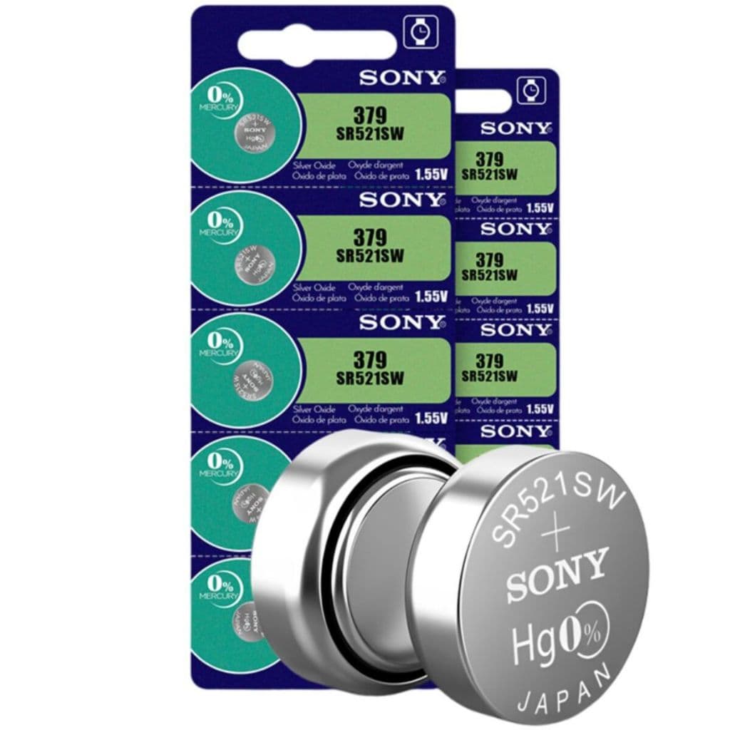 Bateria de relógio Sony 379 SR521SW 1.55V