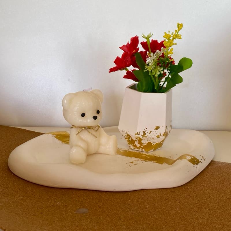 Decoração para Quarto Sala Kit PERSONALIZADO Bandeja Velgta Aromatica Urso Banheiro Enfeites para casa decoração sala