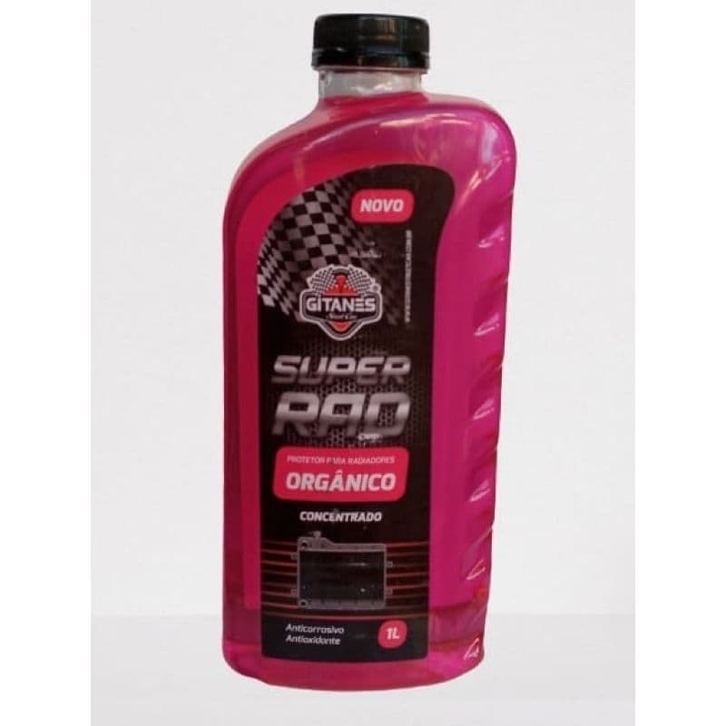 Aditivo para Radiador Rosa Organico Gitanes 1 Litro, Anticorrosivo Antioxidante para Radiadores