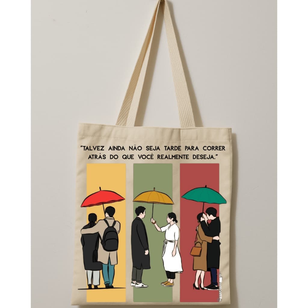 Ecobag Something in the Rain – 30x30 cm | Bolsa Ecológica K-Drama