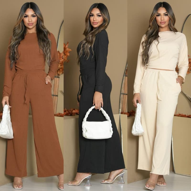 Conjunto feminino M G GG abrigo frio inverno canelado premium calça moletom pantalona quentinho