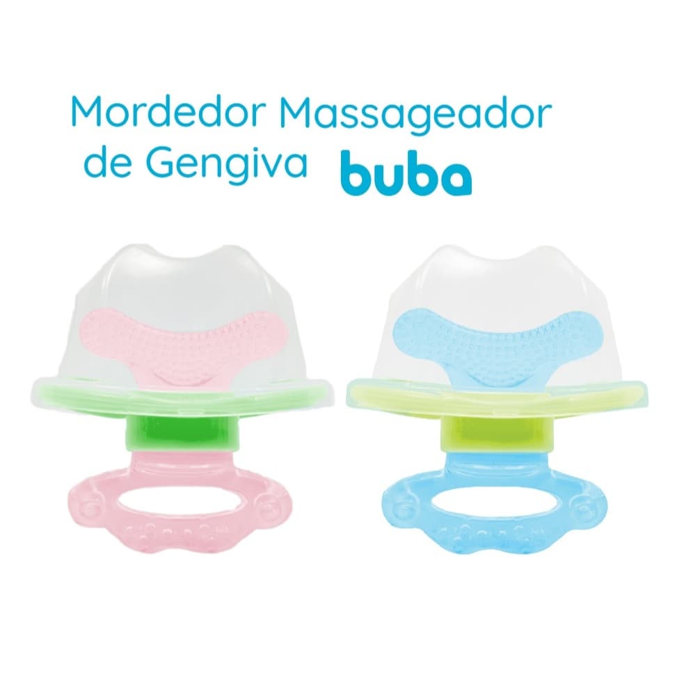 Mordedor Massageador De Gengiva Buba Bebê Macio Silicone BPA Free