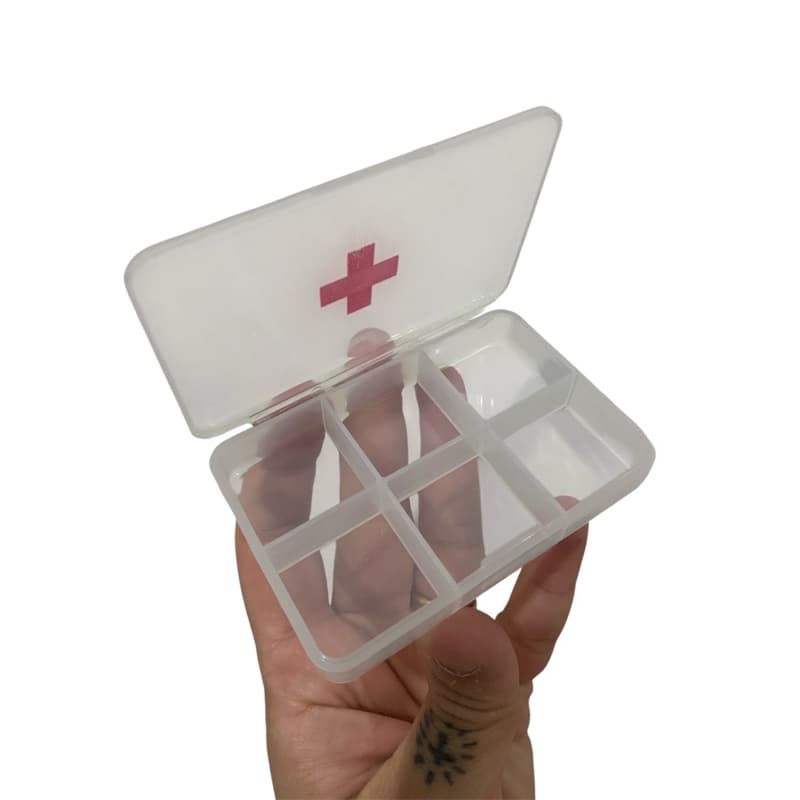 Caixinha Porta Remédios Organizadora Medicamentos Comprimido