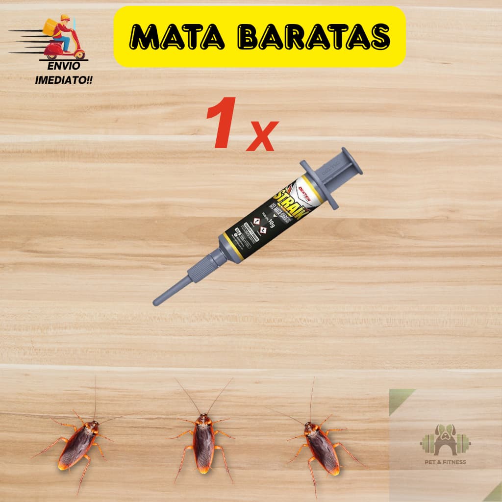 STRAIK Gel Mata Baratas - O Melhor Aprovado Pela Anvisa - 1 Unidades (10g)