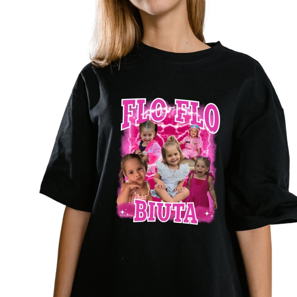 Camiseta Personalizada Algodão Feminina FloFlo Biuta Maria Flor Lançamento Premium Promoção