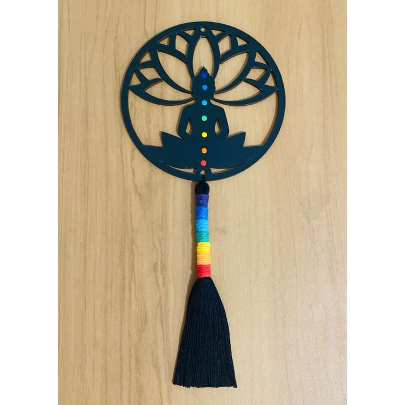 Mandala Buda 7 Chakras - Meditação - Equilíbrio - Decoração Mística
