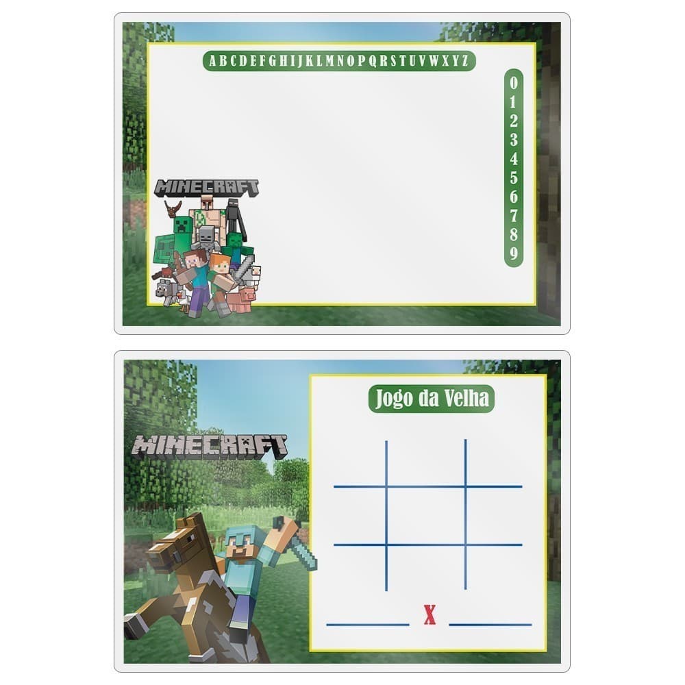 kit 10 Lembrancinhas Aniversario Festa Infantil Tema Minecraft Menino ou Menina - Envio de imediato.