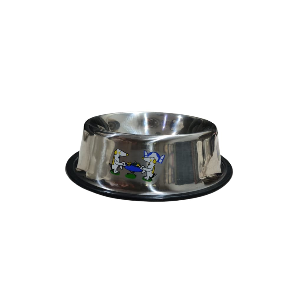 Comedouro de Inox com Antiderrapante - Qualidade Premium - Envio Imediato- Z0038