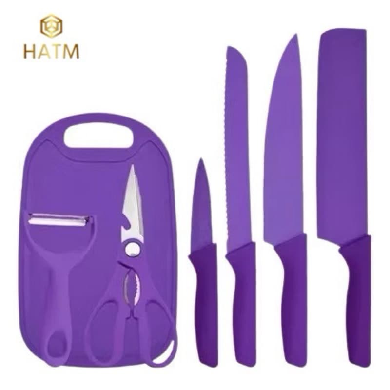 KIT Chef 7 Facas Profissional Cozinha- Faqueiro Gourmet Faca De Churrasco Casa Cozinha Dia Dia 7.7